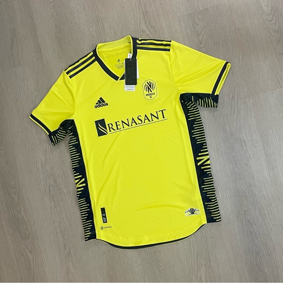 Adidas Nashville SC 22/23 Authentic Home Jersey “Shock Yellow” - Picture 1 of 8